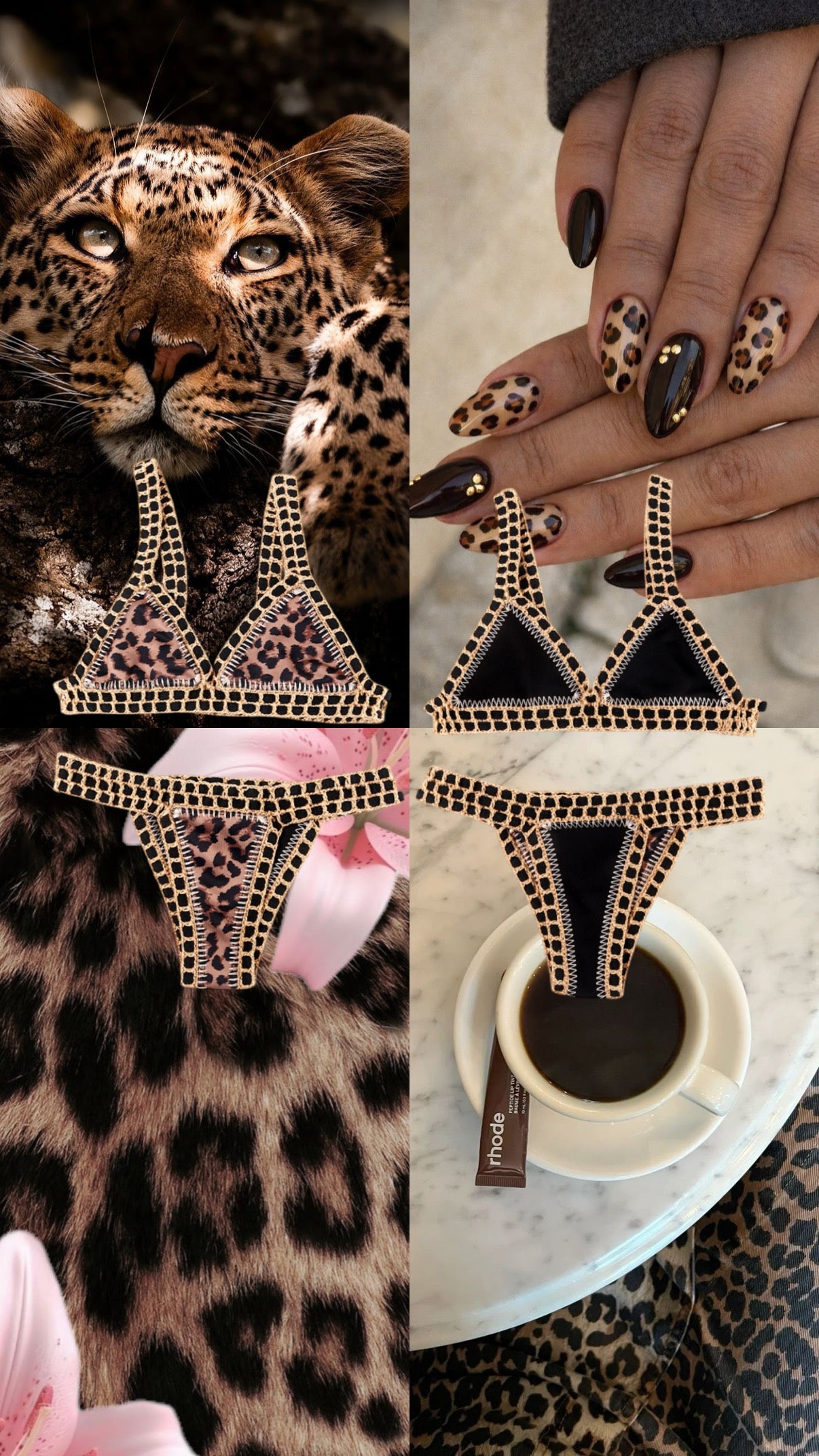 Réversible - léopard 🐆🔄  2 modèles